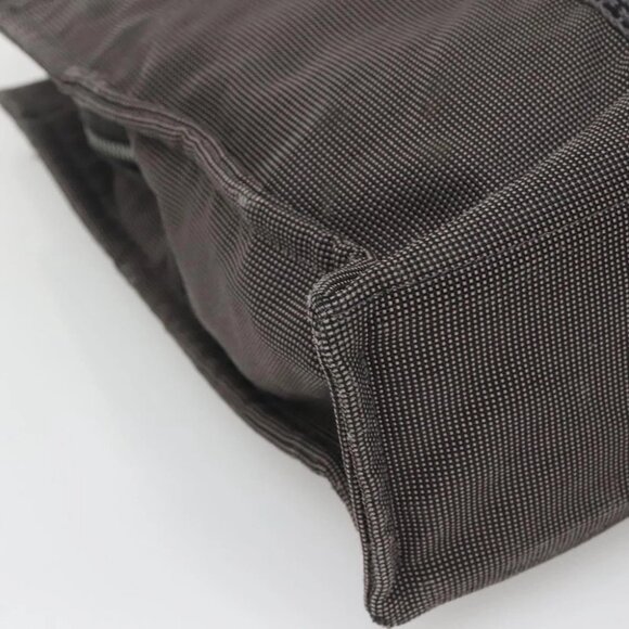 HERMES Her Line MM Hand Bag Canvas Gray Auth - Picture 8 of 16